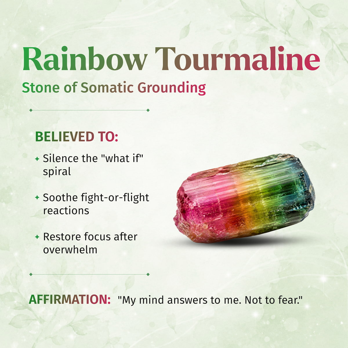 The Spiral Breaker - Rainbow Tourmaline Bracelet